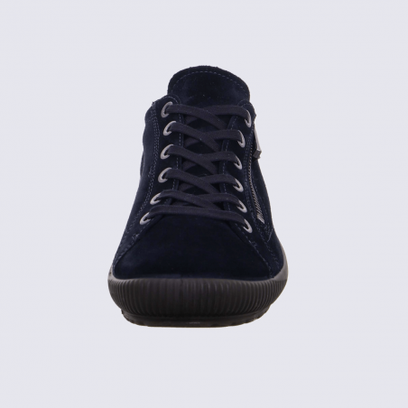 Baskets Legero, baskets basses femme en cuir nubuck bleu