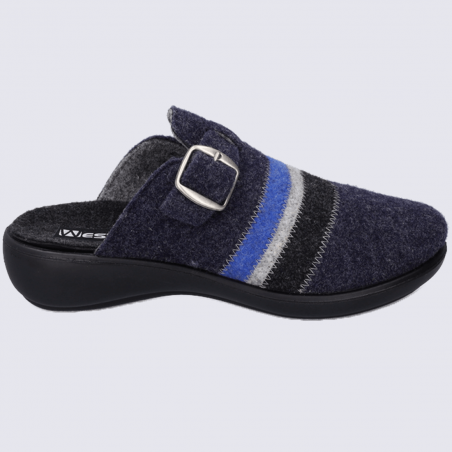 Mules Westland by Josef Seibel, mules confortables femme en feutre bleu