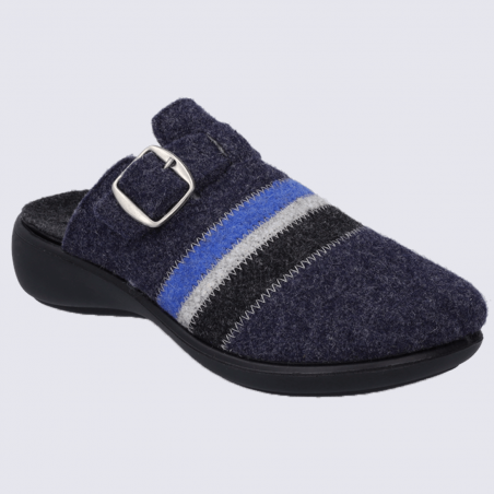 Mules Westland by Josef Seibel, mules confortables femme en feutre bleu