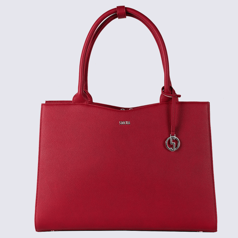 Sac business Socha, sac de travail pour ordinateur 15.6 femme rouge