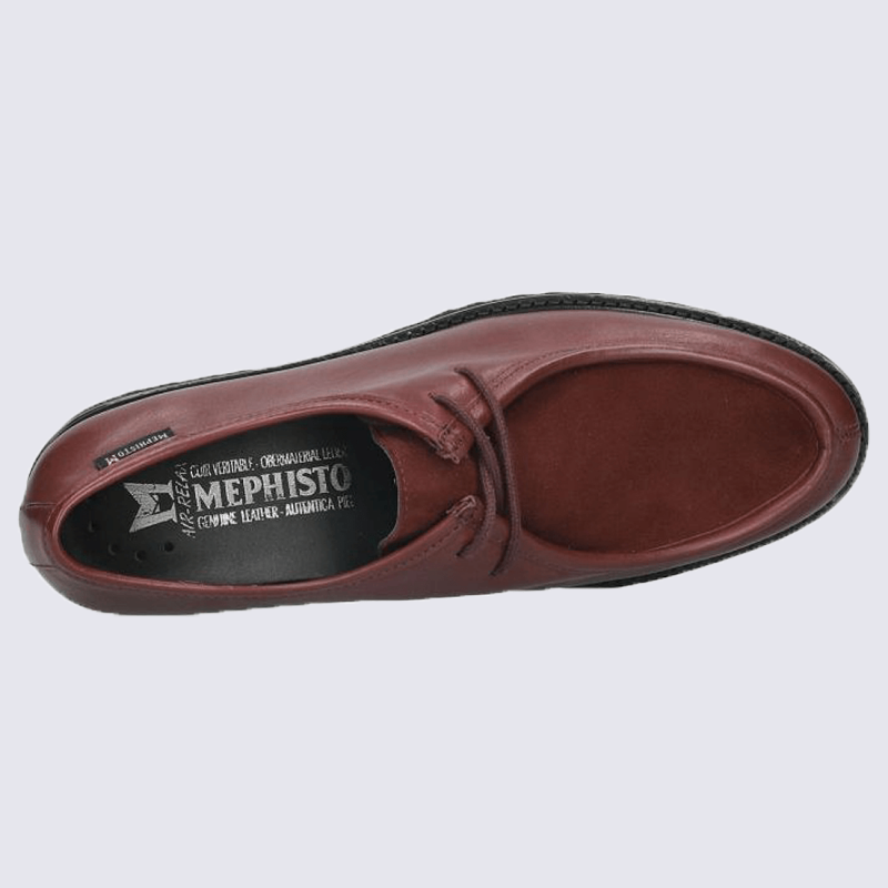 Chaussures Mephisto, chaussures élégantes femme en cuir bordeaux