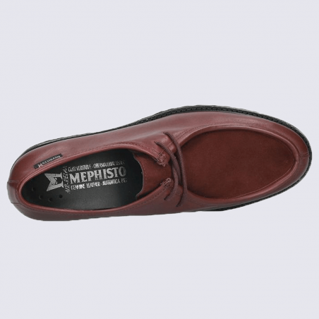 Chaussures Mephisto, chaussures élégantes femme en cuir bordeaux