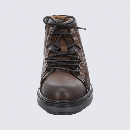Chaussures Ara, chaussures à lacets homme en cuir marron