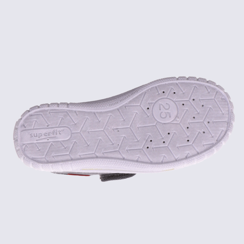 Chaussons Superfit, chaussons à velcros garçon monster truck gris