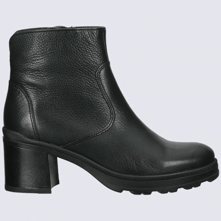 Bottines Ara, bottines élégantes à talons femme en cuir noir