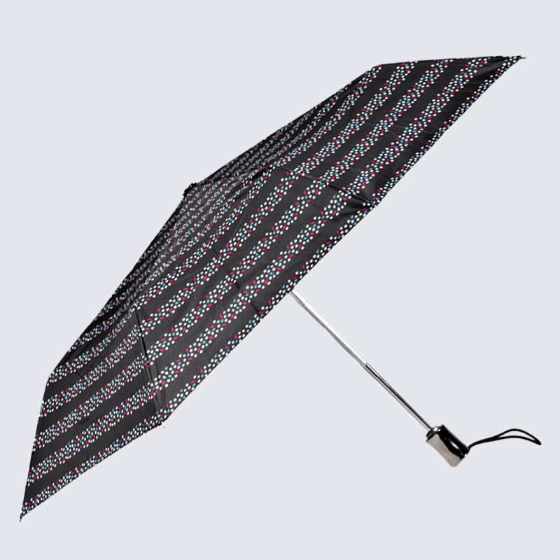 Parapluie Isotoner X-TRA Solide Mini - Ultra Résistant Anti-Retournement - Structure Aluminium/Fibre De Verre - 23cm Plié - Écolo Sans PFC