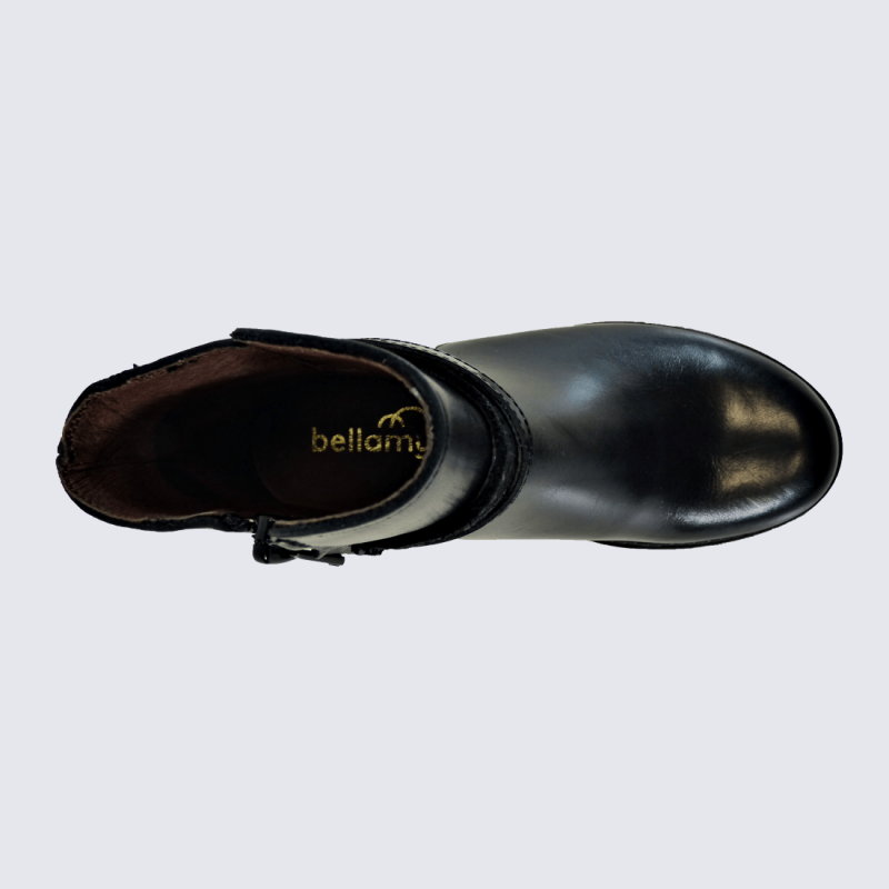 Bottines Bellamy bottines tendances filles en cuir noir Igert Chaussures Maroquinerie
