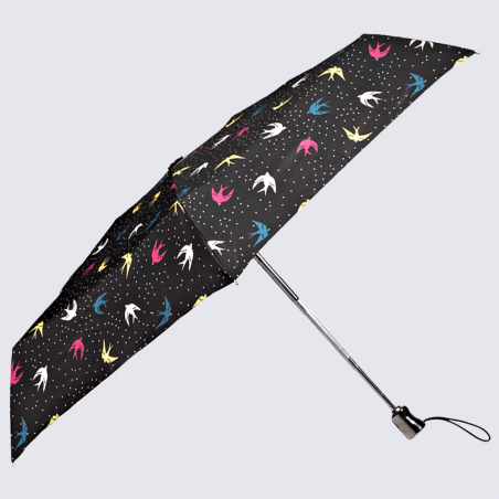 Parapluie Isotoner, parapluie technologie XTRA-SEC déperlant à motif oiseau
