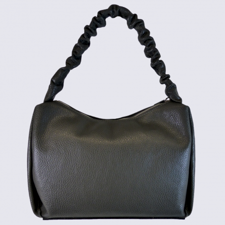 Sac a bandouliere Charlotte sac a bandouliere femme en cuir gris fonce Igert Chaussures Maroquinerie