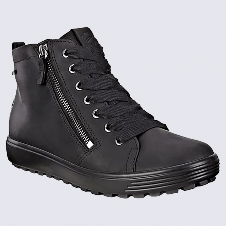 Baskets montantes Ecco, baskets montantes Gore-Tex femme noir