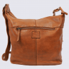 Sac à bandoulière Bear, sac à bandoulière femme en cuir cognac