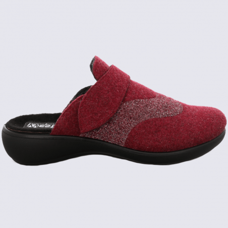 Mules Westland by Josef Seibel, mules femme en feutre rouge Mules Westland by Josef Seibel, mules femme en feutre rouge