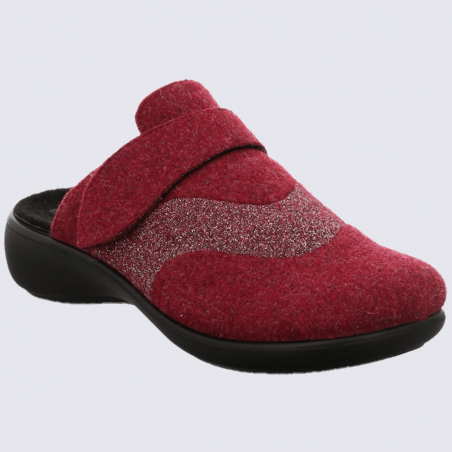Mules Westland by Josef Seibel, mules femme en feutre rouge Mules Westland by Josef Seibel, mules femme en feutre rouge