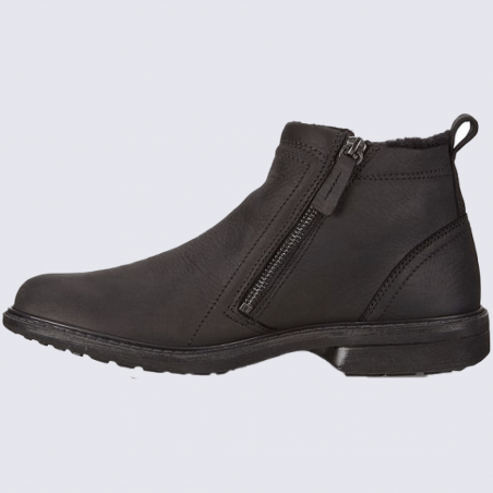 Bottines Ecco, bottines Gore-Tex pour homme en cuir nubuck noir