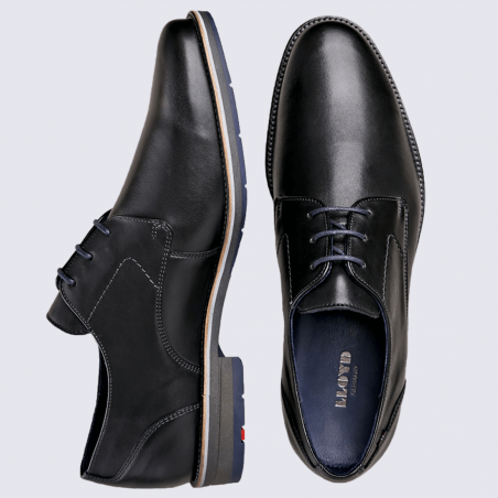 Derby homme Lloyd, derby élégant homme en cuir noir