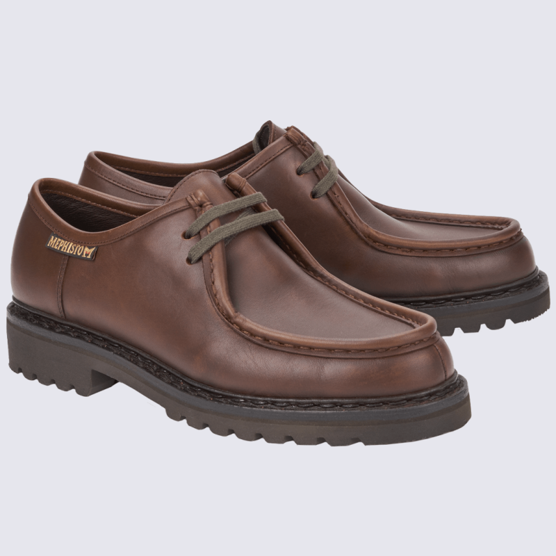 Chaussures Mephisto chaussures cousu Norvegien homme en cuir marron Igert Chaussures Maroquinerie