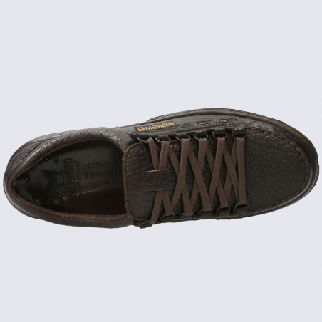 Chaussures Mephisto, chaussures outdoor homme en cuir marron