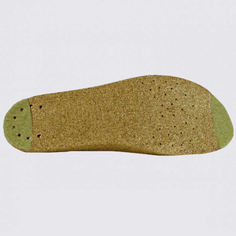 Semelle amovible Mobils, semelle amovible à velcro femme en cuir beige