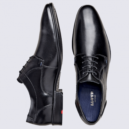 Derby homme Lloyd, derby chic homme en cuir noir