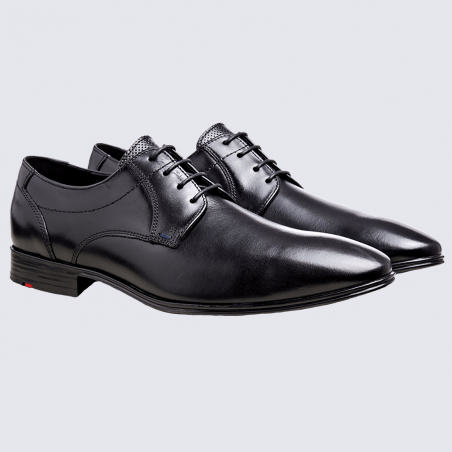 Derby homme Lloyd, derby chic homme en cuir noir