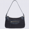 Sac porté épaule Hexagona, sac baguette femme en cuir bleu Sac porté épaule Hexagona, sac baguette femme en cuir bleu