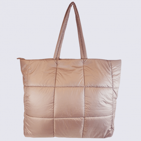 Sac porté épaule Georges Rech, grand sac porté épaule sportswear femme beige