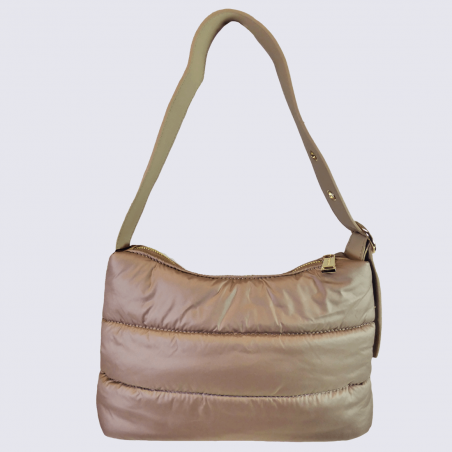 Petit sac porté épaule Georges Rech, petit sac porté épaule sportswear femme beige