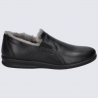 Chaussons Westland by Josef Seibel, chaussons fourrés homme en cuir noir Chaussons Westland by Josef Seibel, chaussons fourrés homme en cuir noir