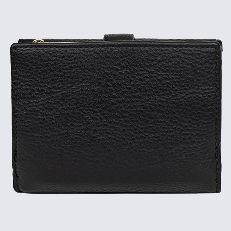 Portefeuille Hexagona, portefeuille femme noir