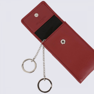 Mini Porte-Monnaie Femme Cuir - Étui à Clés, Porte-Cartes, Charm Mignon (Style Poire Canard) - Cadeau Noël Pratique