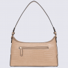 Sac porté épaule Hexagona, sac baguette imitation croco femme beige Sac porté épaule Hexagona, sac baguette imitation croco femme beige
