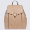 Sac à dos Hexagona, sac à dos élégant imitation croco femme beige Sac à dos Hexagona, sac à dos élégant imitation croco femme beige