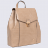 Sac à dos Hexagona, sac à dos élégant imitation croco femme beige Sac à dos Hexagona, sac à dos élégant imitation croco femme beige