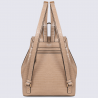 Sac à dos Hexagona, sac à dos élégant imitation croco femme beige Sac à dos Hexagona, sac à dos élégant imitation croco femme beige