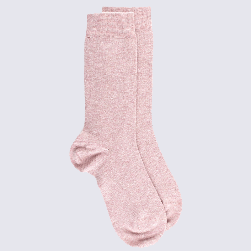 Chaussettes femme en coton doux avec bords roulés - Violet | Doré Doré