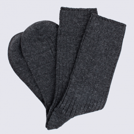 Chaussettes Doré Doré, chaussettes en laine homme anthracite