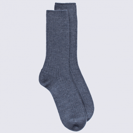 Chaussettes Doré Doré, chaussettes en laine homme gris