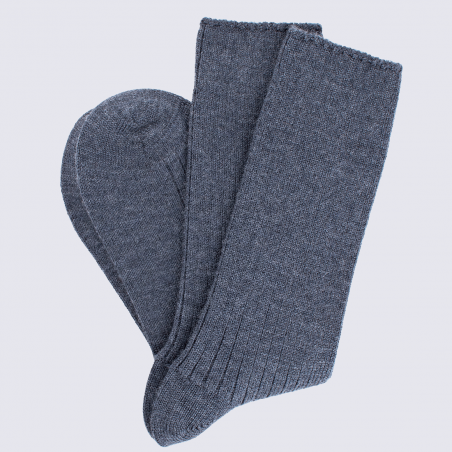 Chaussettes Doré Doré, chaussettes en laine homme gris