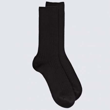 Chaussettes Doré Doré, chaussettes en laine homme noir