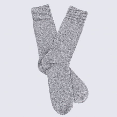 Chaussettes Doré Doré, chaussettes en laine et cachemire homme gris