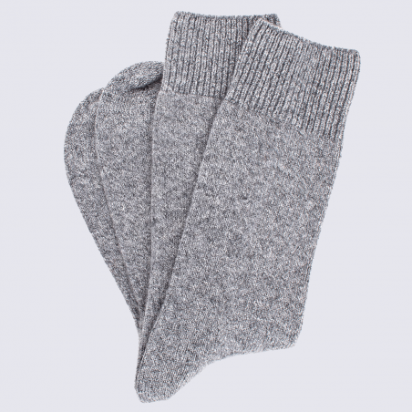 Chaussettes Doré Doré, chaussettes en laine et cachemire homme gris