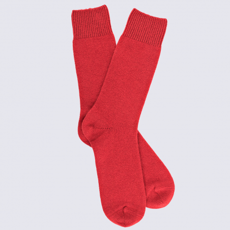 Chaussettes Doré Doré, chaussettes en laine et cachemire homme rouge I  Igert Chausseur & Maroquinier