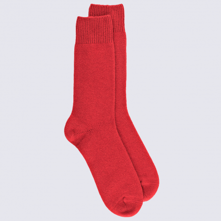 Chaussettes Doré Doré, chaussettes en laine et cachemire homme rouge