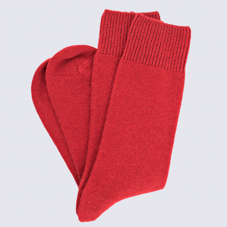 Chaussettes Doré Doré, chaussettes en laine et cachemire homme rouge