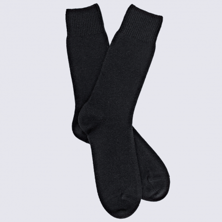 Chaussettes Doré Doré, chaussettes en laine et cachemire homme noir