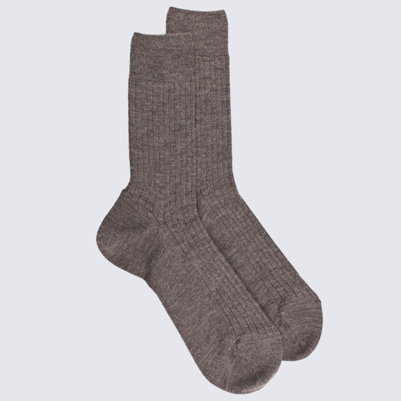 Chaussettes Doré Doré, chaussettes chaudes en laine homme gris