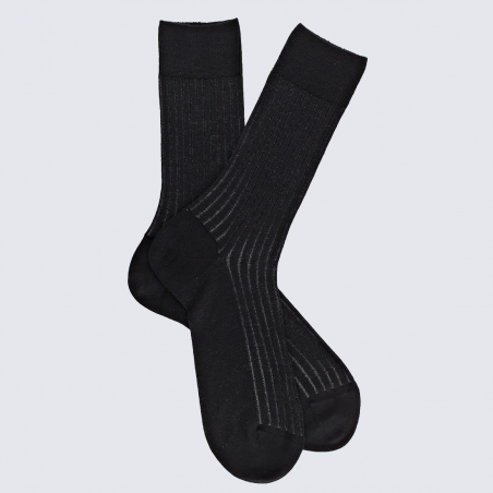 Chaussettes Doré Doré, chaussettes chaudes élégantes en laine mérinos homme noir