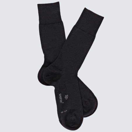 Chaussettes Doré Doré, chaussettes en laine et coton homme noir