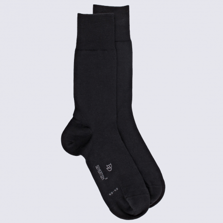 Chaussettes Doré Doré, chaussettes en laine et coton homme noir