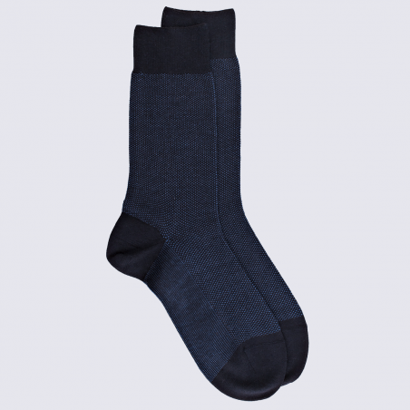 Chaussettes Doré Doré, chaussettes chaudes élégantes en laine homme bleu marine